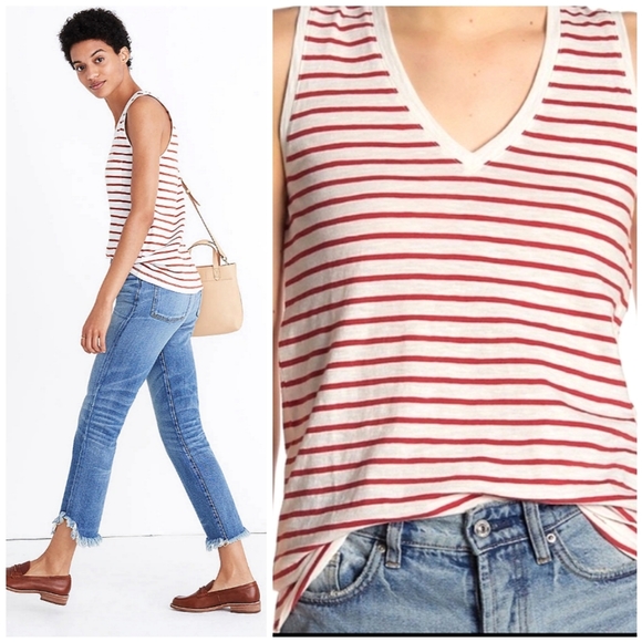 Madewell Tops - NWT Madewell Theresa Striped Tank Top XS
